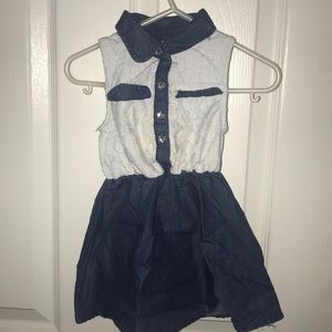 Little girls denim dress